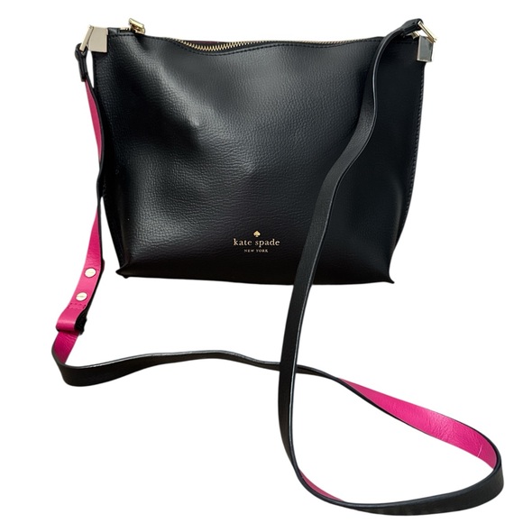 kate spade Handbags - Kate Spade Foster Court Pepper Black and Pink Crossbody Bag